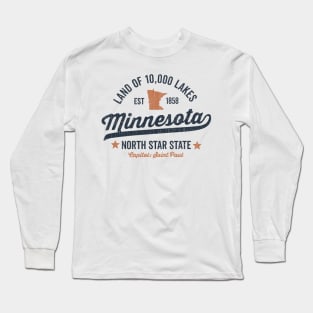 Minnesota Land of 10,000 Lakes Long Sleeve T-Shirt